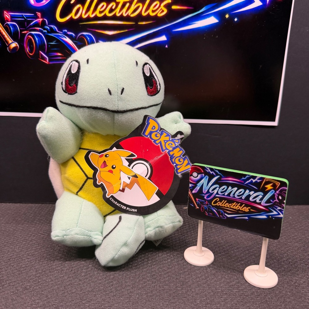 Pokemon Squirtle Plush Toy Factory 7 inch Blue Turtle Stuffed Animal 2019 NWT